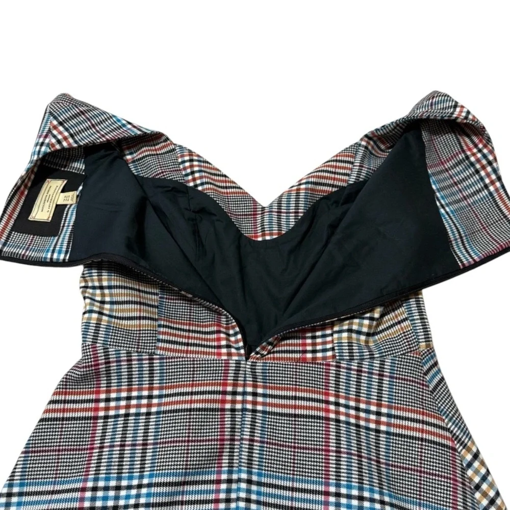 Anthropologie Moulinette Soeurs Plaid Fit & Flare Dress Women’s Size 4 - Picture 10 of 11